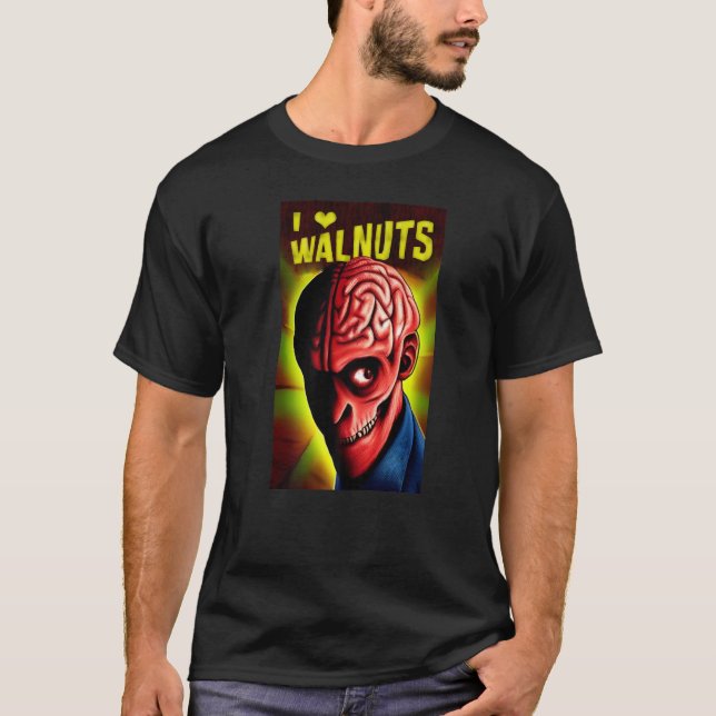 T-shirt I love heart walnuts (Devant)