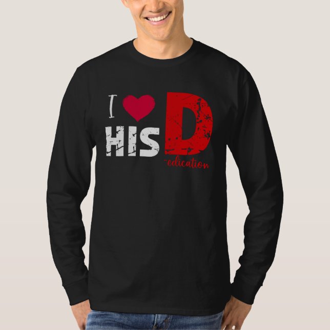 T-shirt I Love His D Love Her P  Valentines Day Matching C (Devant)