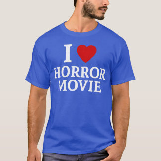 T-shirt I Love Horror Movies garçon