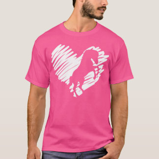 T-shirt I Love Horses rétro