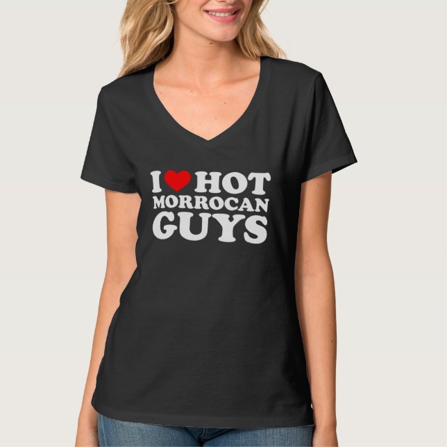 T-shirt I Love Hot Morrocan Guys (Devant)