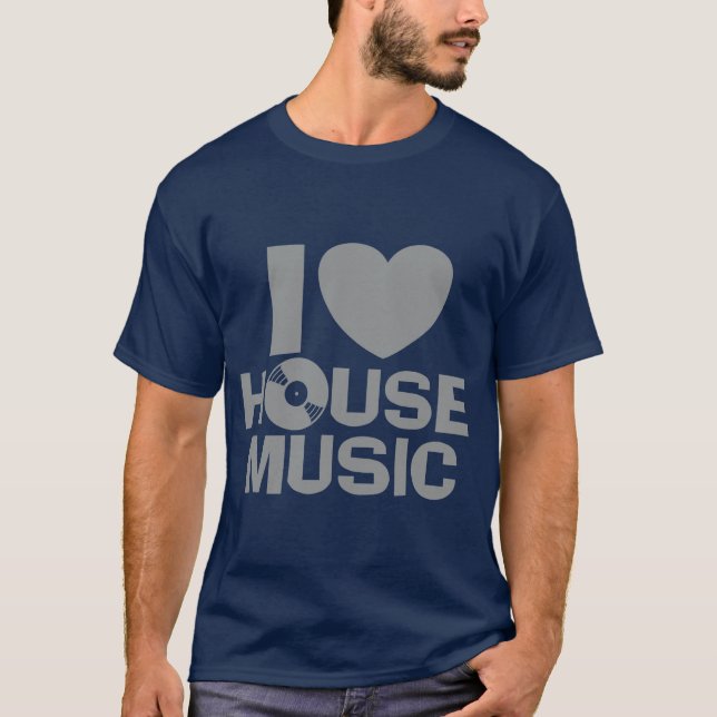 T-shirt I Love House Music (Devant)
