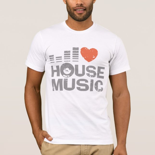 T-shirt I Love House Music (Devant)