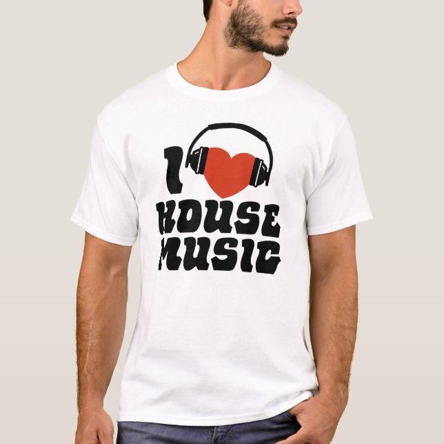 T-shirt I Love House Music (Devant)