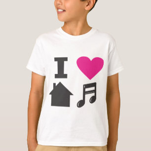 T-shirt I love house music