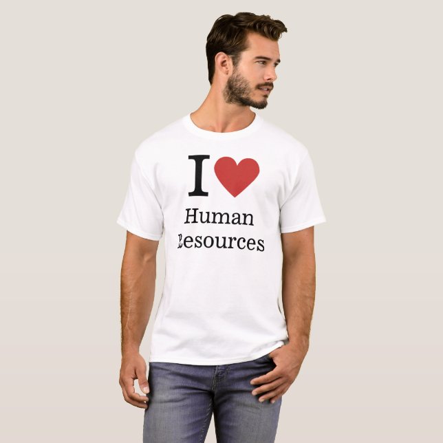 T-shirt I ❤️ Love Human Resources CUSTOM Hommes (Devant entier)