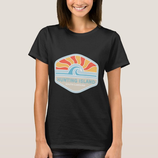 T-shirt I Love Hunting Island Beach South Carolina Ocean W (Devant)