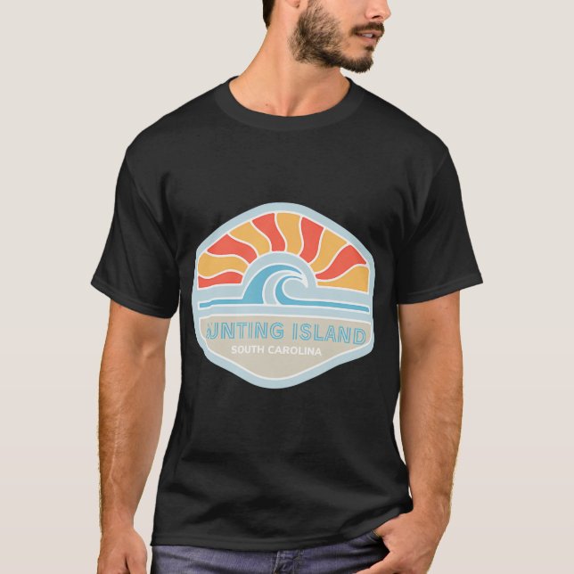 T-shirt I Love Hunting Island Beach South Carolina Ocean W (Devant)