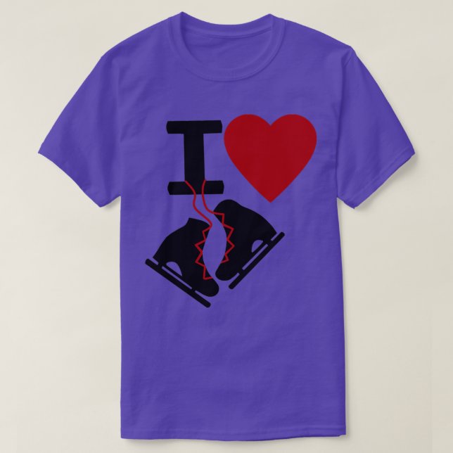 T-shirt I Love Ice Skating 23 (Design devant)