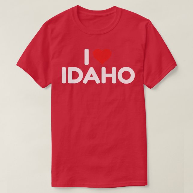 T-shirt I Love Idaho 2 (Design devant)