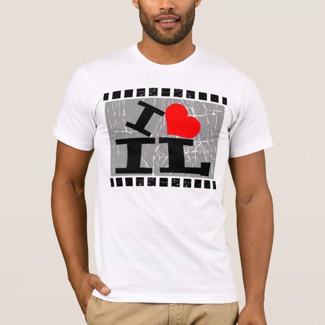 T-shirt I love Illinois (Devant)