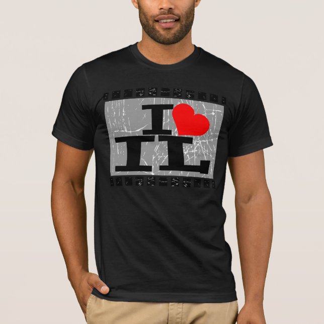 T-shirt I love Illinois (Devant)