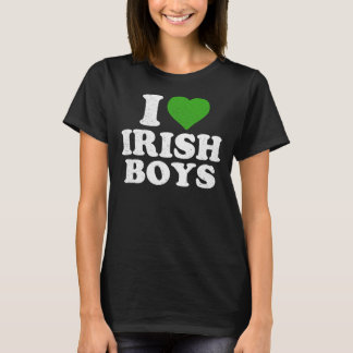 T-shirt I Love Irish Boys Funny St Patrick's Day Heart Sha