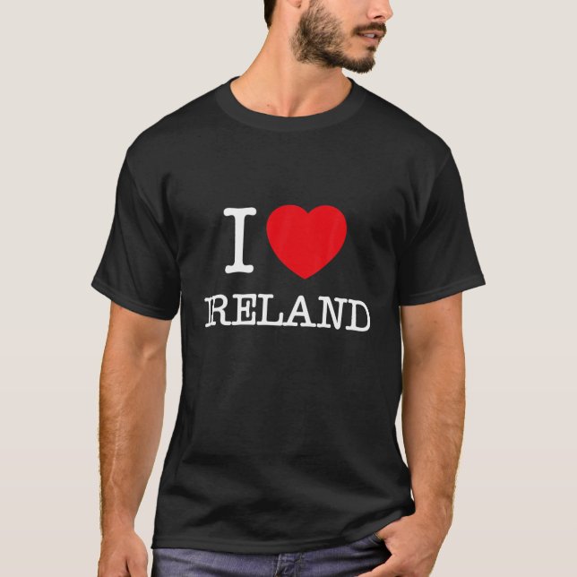 T-shirt I Love Irlande Nouveautés Tee - shirts graphiques (Devant)