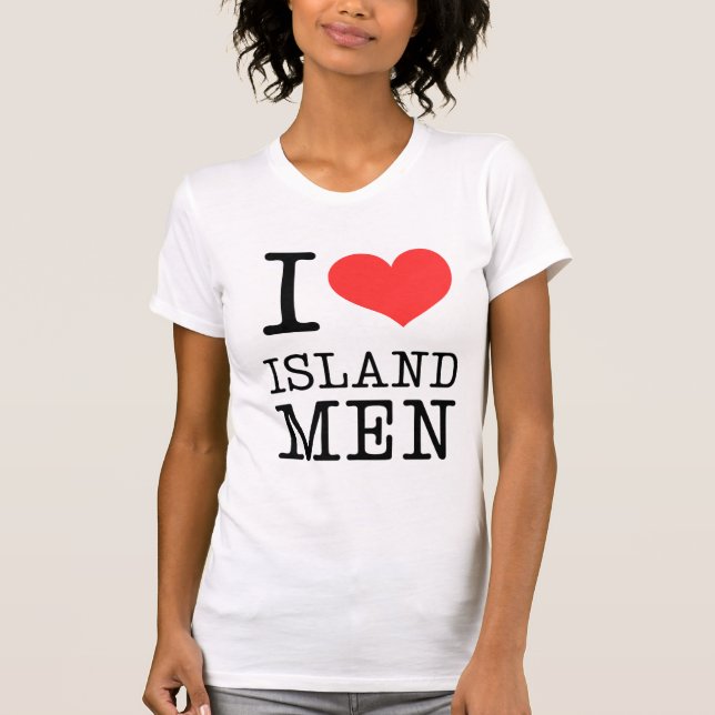 T-shirt I Love Island Men (Devant)