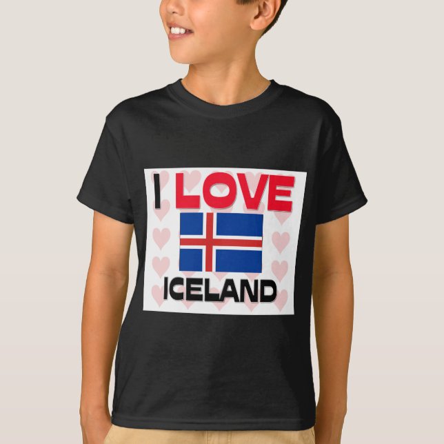 T-shirt I Love Islande (Devant)