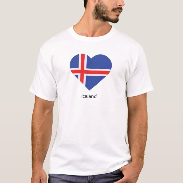 T-shirt I Love Islande (Devant)