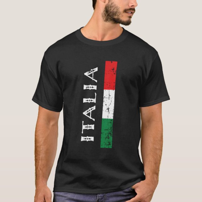 T-shirt I Love Italia Italie Drapeau Italie Patrimoine ita (Devant)