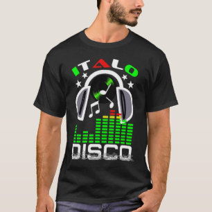 T-shirt I Love Italo Disco Black