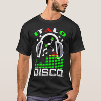 T-shirt I Love Italo Disco Black