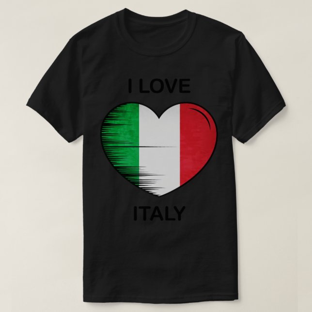 T-shirt I Love Italy My Home My Country 2 (Design devant)