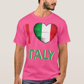 T-shirt I Love Italy My Home My Country 3