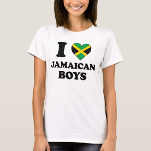 T-shirt I love Jamaican Boys