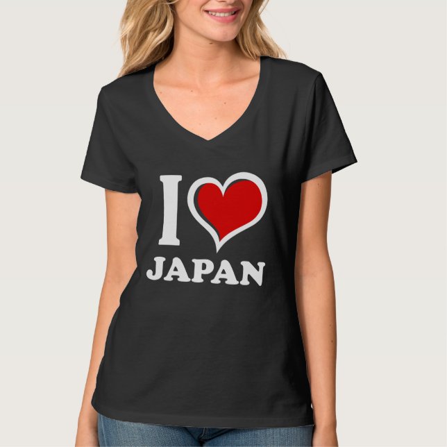 T-shirt I Love Japan I Heart (Devant)