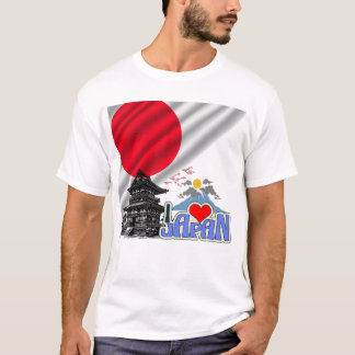 T-shirt I Love Japan – Spirit of the Rising Sun