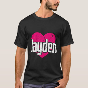 T-shirt I Love Jayden mignon Prénom I Heart Jayden