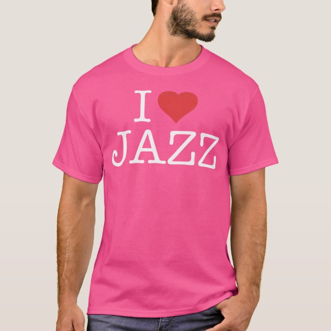 T-shirt I Love jazz (Devant)