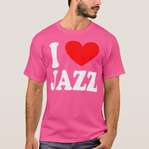 T-shirt I Love Jazz Music Don Pour Concerts Et Festivals