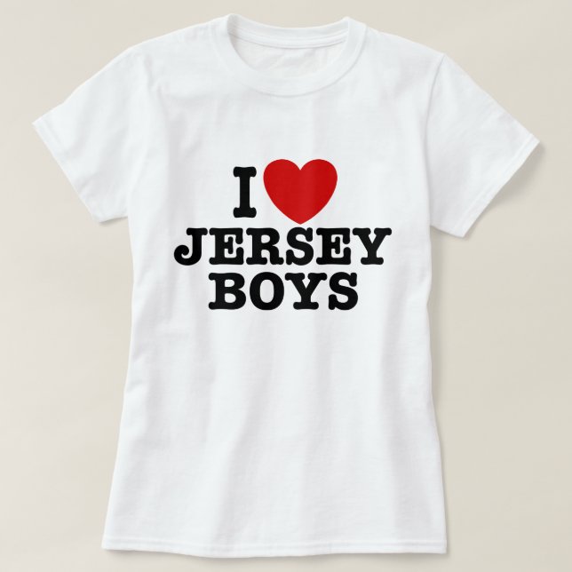 T-shirt I Love Jersey Boys (Design devant)