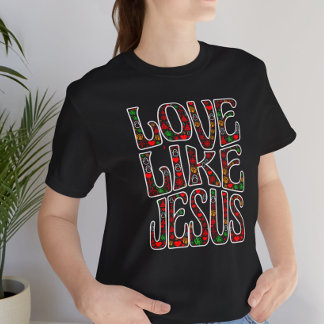 T-shirt I love Jesus  christmas 