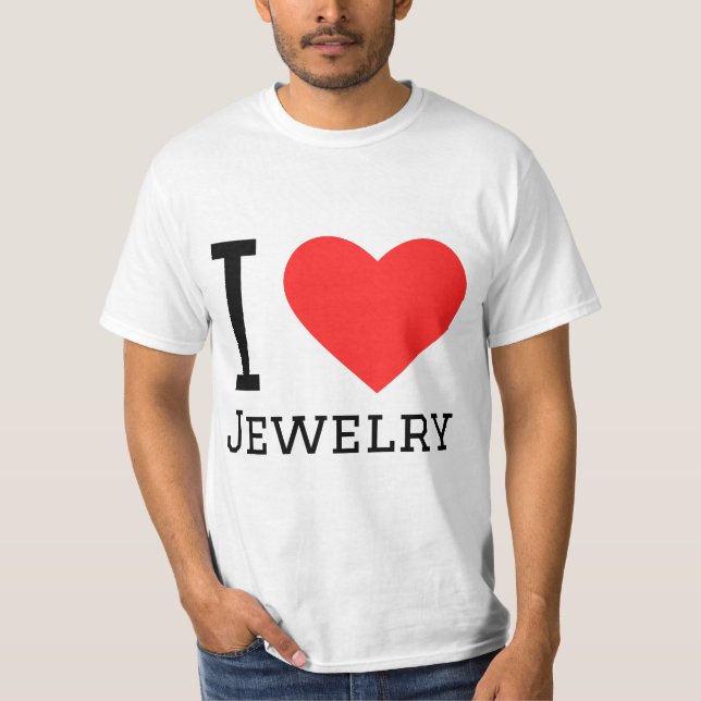 T-shirt I love jewelry (Devant)