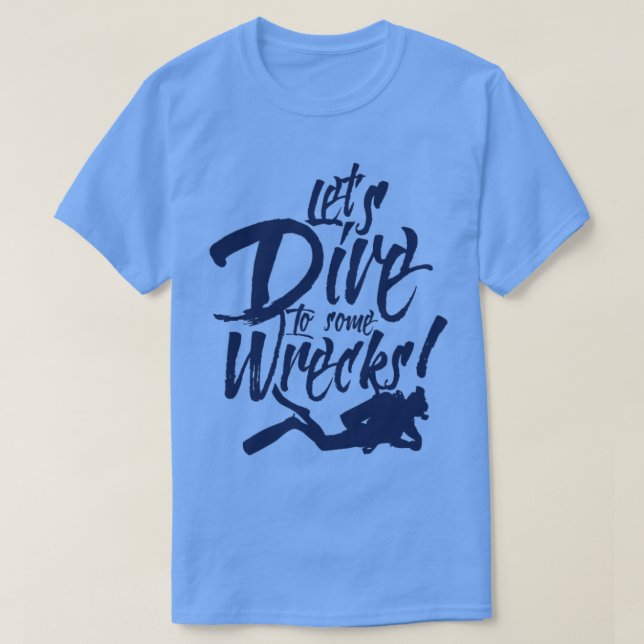 T-shirt I Love K9 Entraînement Plongée plongée épave plong (Design devant)