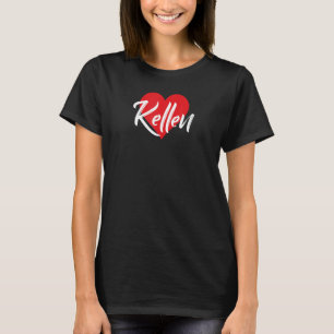 T-shirt I Love Kellen First Name I Heart Named