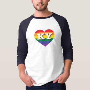 T-shirt I Love Kentucky Rainbow Heart