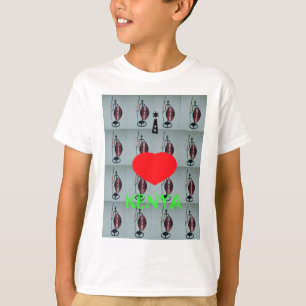 T-shirt I Love Kenya Art Print