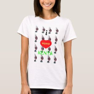 T-shirt I Love Kenya Massai Art Print