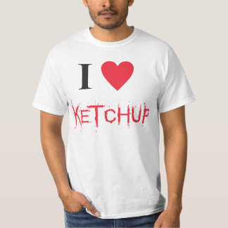 T-shirt I love ketchup