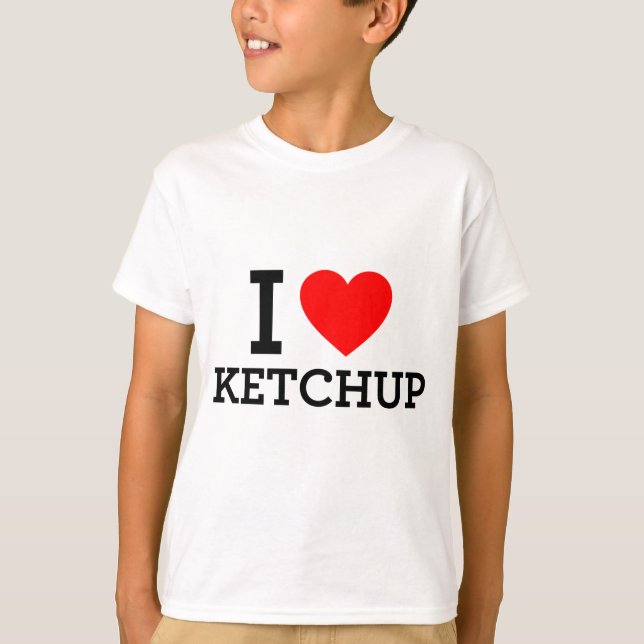 T-shirt I Love Ketchup (Devant)