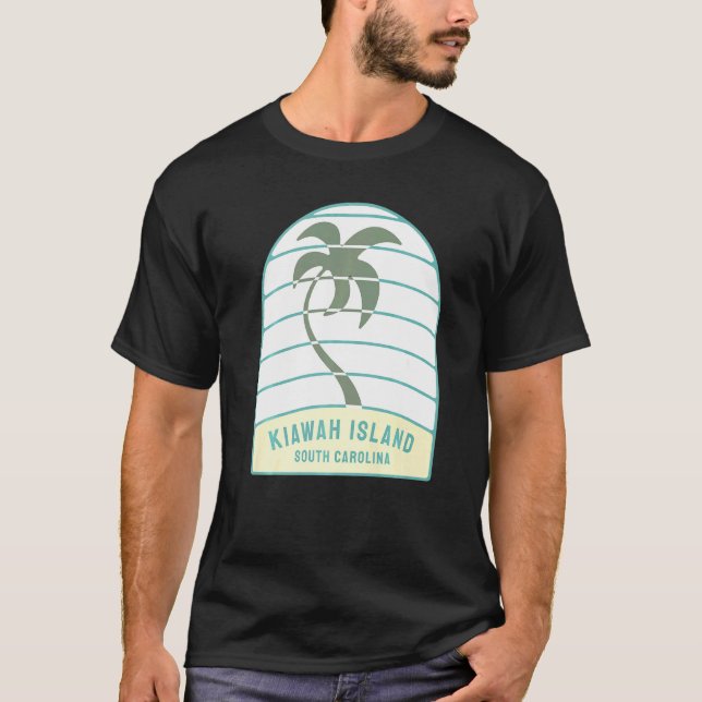 T-shirt I Love Kiawah Island South Carolina Palm Tree Sc V (Devant)