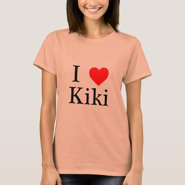 T-shirt I Love Kiki Shirt (Devant)