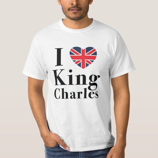 T-shirt I Love King Charles (Devant)