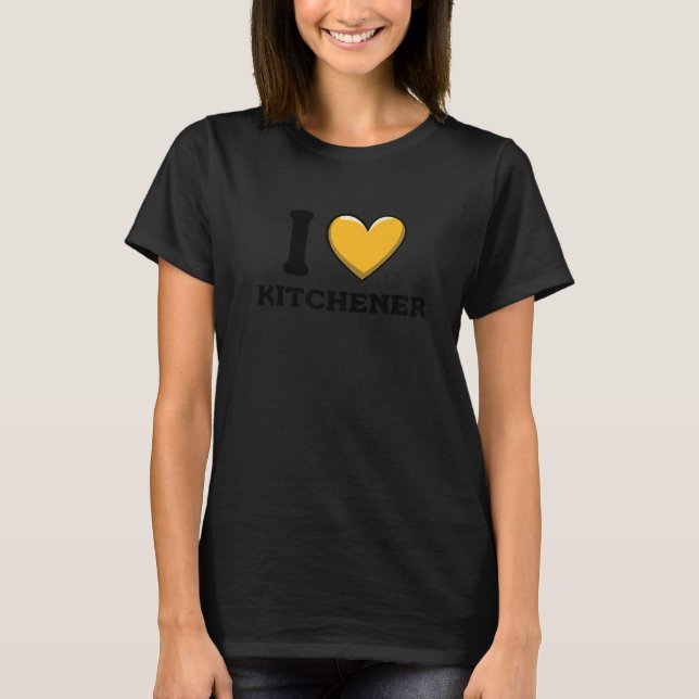 T-shirt I Love Kitchener Canada Premium (Devant)