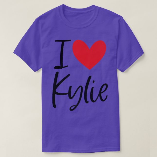 T-shirt I Love Kylie Nom Fille Personnalisée Femme BFF Fri (Design devant)