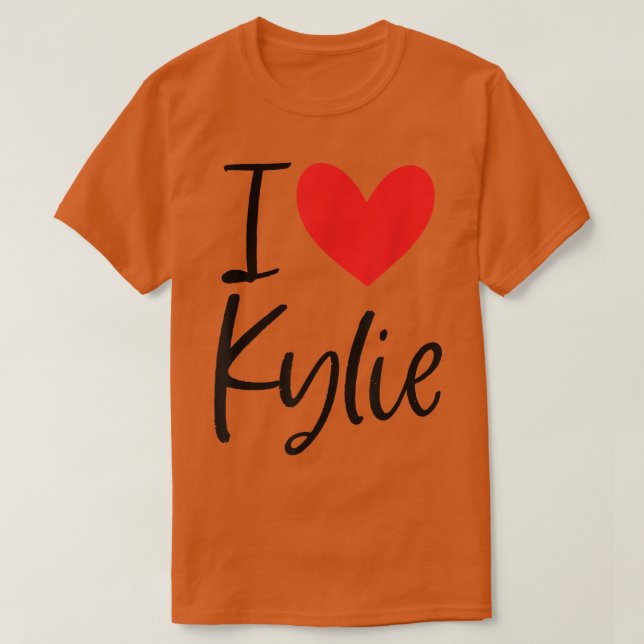 T-shirt I Love Kylie Nom Fille Personnalisée Femme BFF Fri (Design devant)