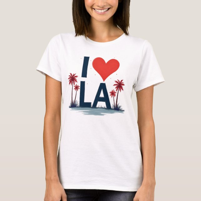 T-shirt I love LA (Devant)