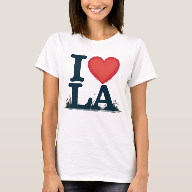 T-shirt I love LA (Devant)